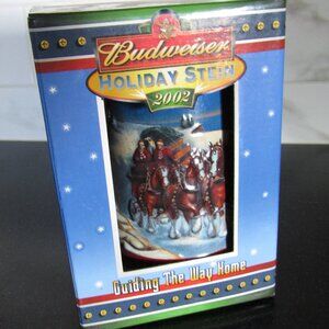 Budweiser Holiday Beer Stein 2002 Guiding The Way Home NIB